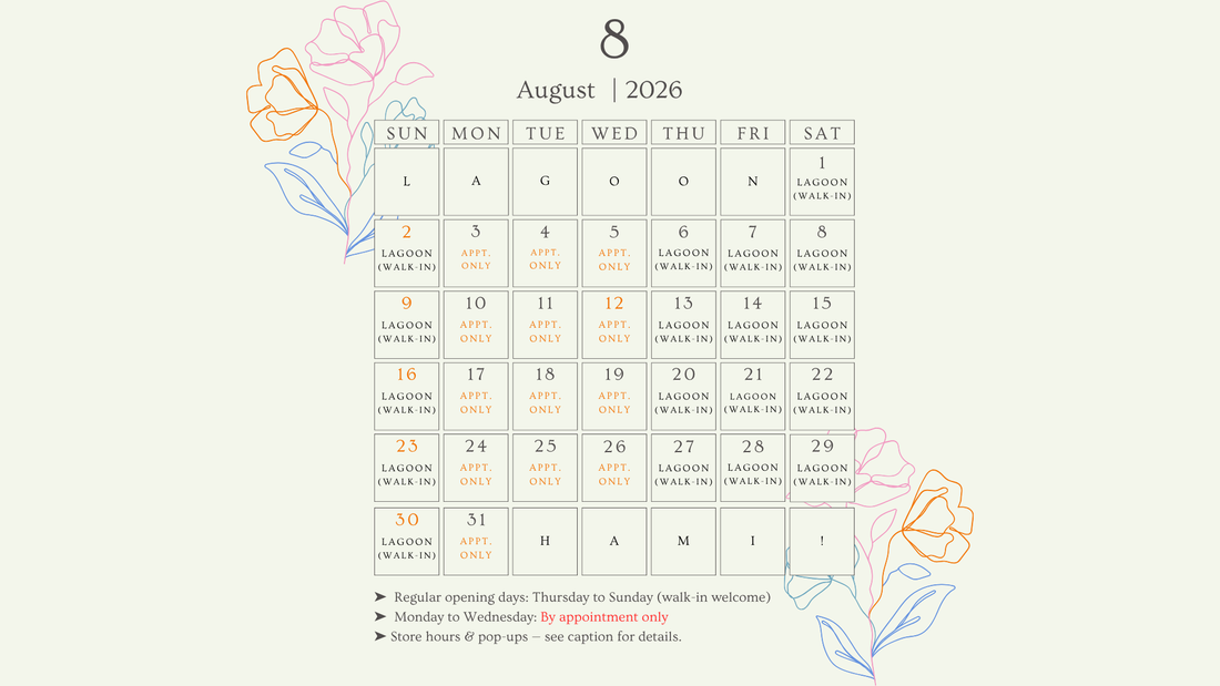 Lagoon – August Store Schedule