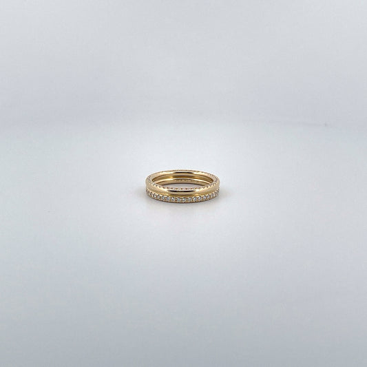 Round Full Eternity Ring – CONTRAST