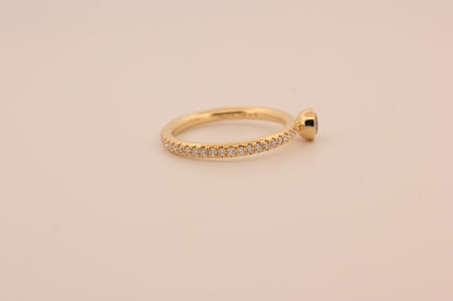 Round Full Eternity Ring - Solitaire Pave