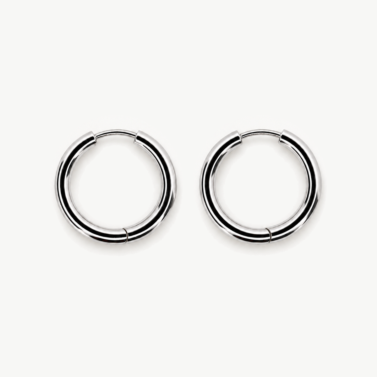Silver Hoop Earrings #1