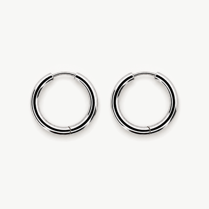 Silver Hoop Earrings #1