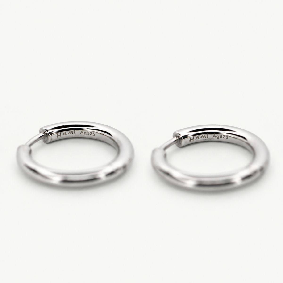 Silver Hoop Earrings #1
