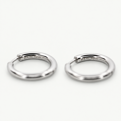 Silver Hoop Earrings #1