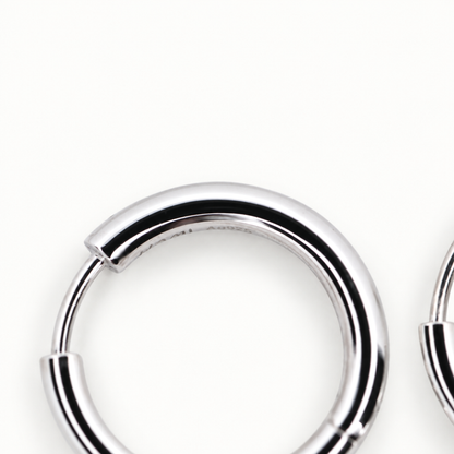 Silver Hoop Earrings #1
