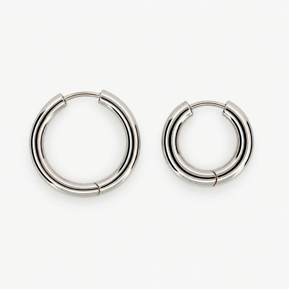 Silver Hoop Earrings #1