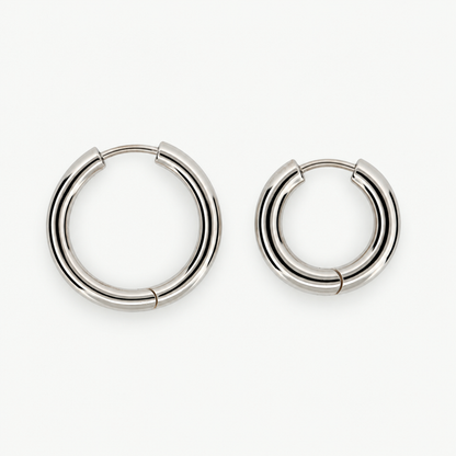 Silver Hoop Earrings #1