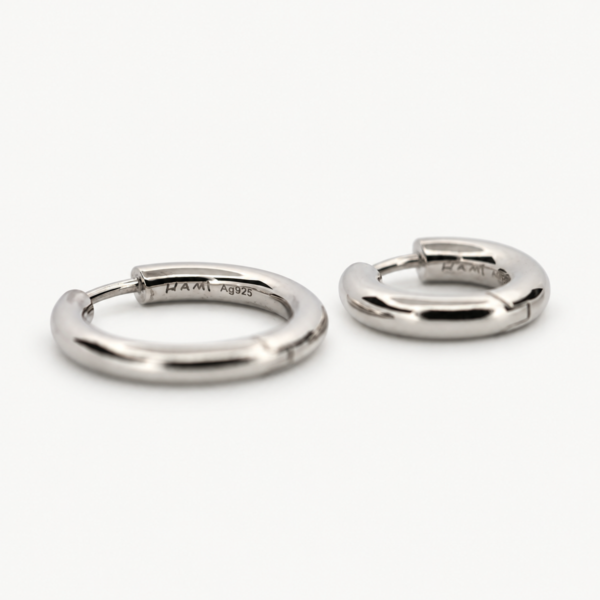 Silver Hoop Earrings #1