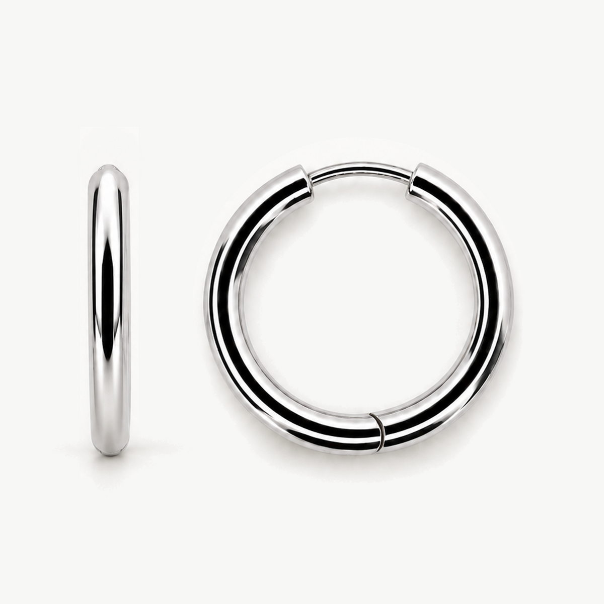 Silver Hoop Earrings #1