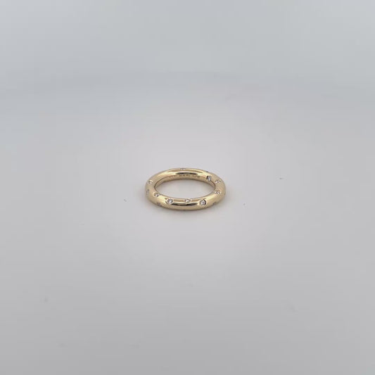 Round bold Full eternity ring "Mizutana"