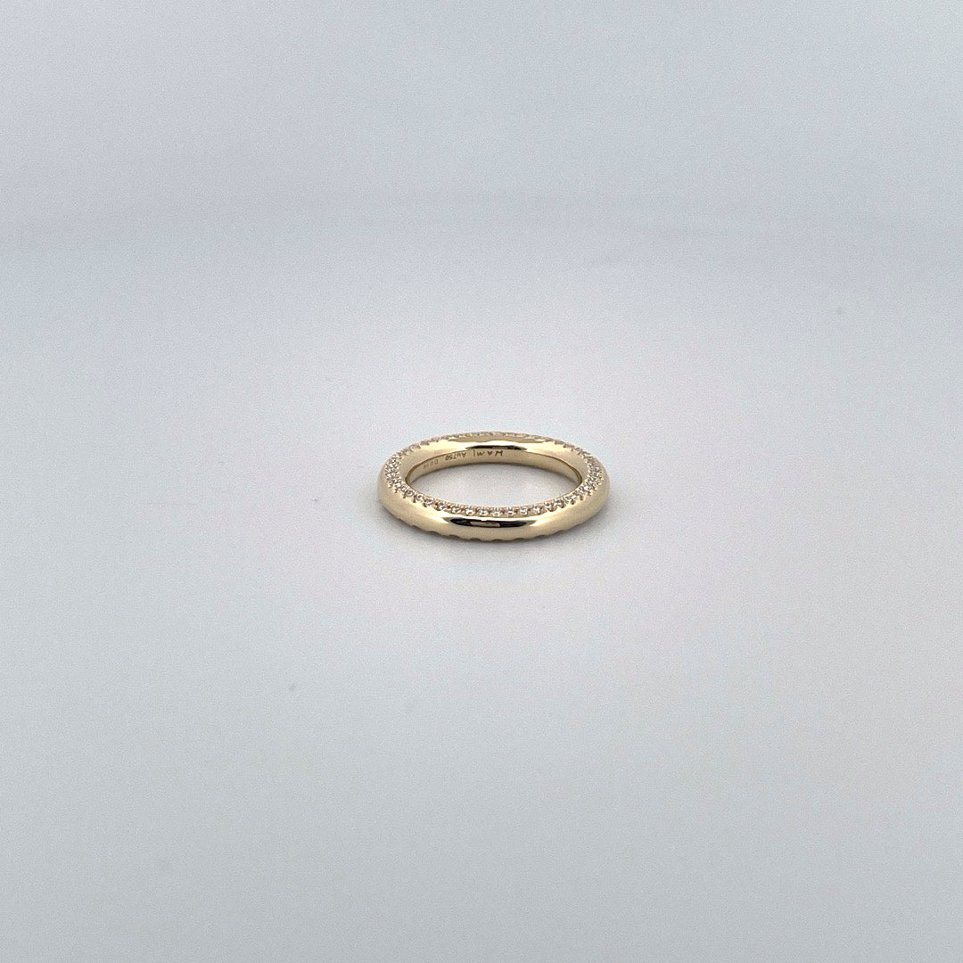 Round bold Full eternity ring "Flip"