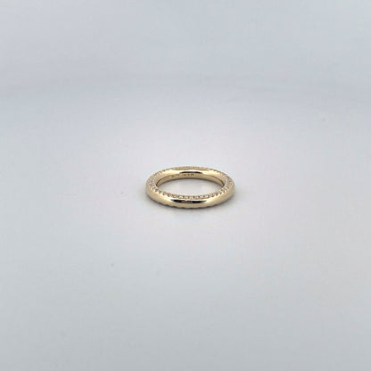 Round bold Full eternity ring "Flip"