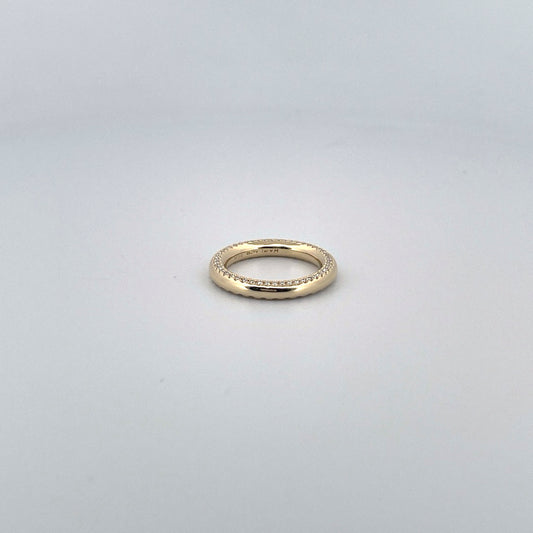 Round bold Full eternity ring "Flip"