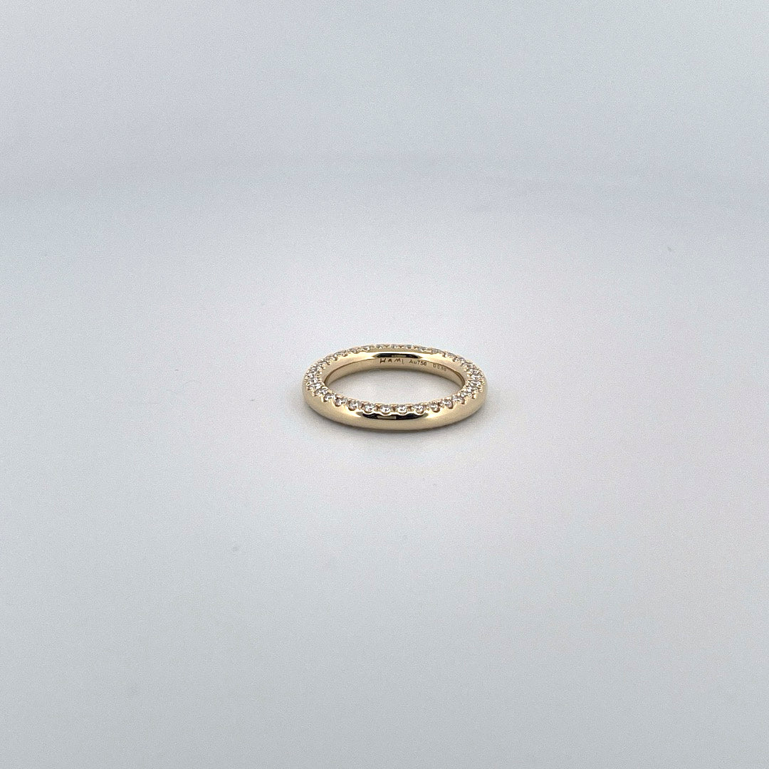 Round bold Full eternity ring "Flip"