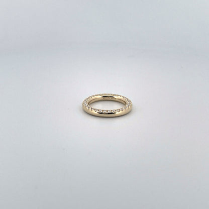 Round bold Full eternity ring "Flip"