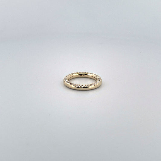 Round bold Full eternity ring "Flip"